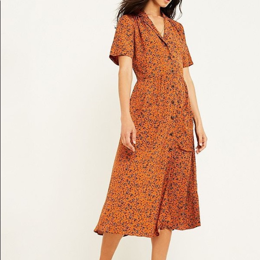 NWT Urban Outfitters Midi Shirt Dress M